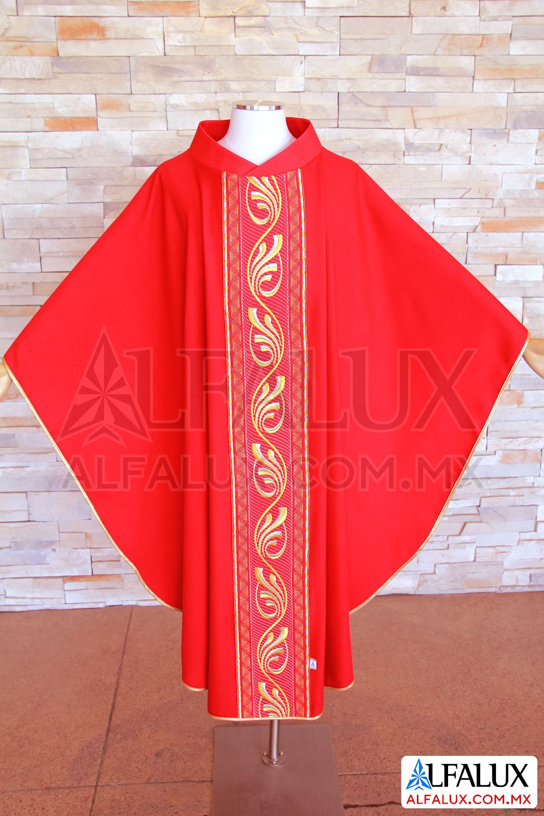 01 FUENTE Alfalux Casulla Central Rojo 32